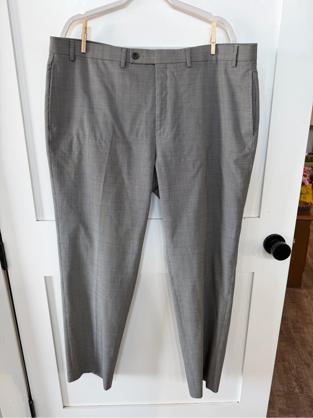 Ralph Lauren 42 x 32 Men's Classic black white Dress Pants - Tailored Comfort